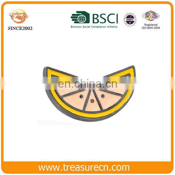 Custom black nickel plating hard enamel fruit shape lapel pin