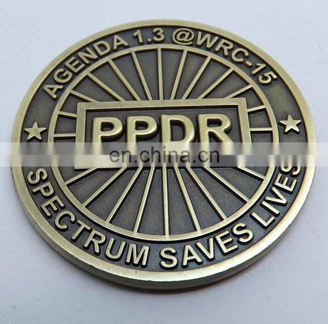 New engraved metal square paper clip with gold color