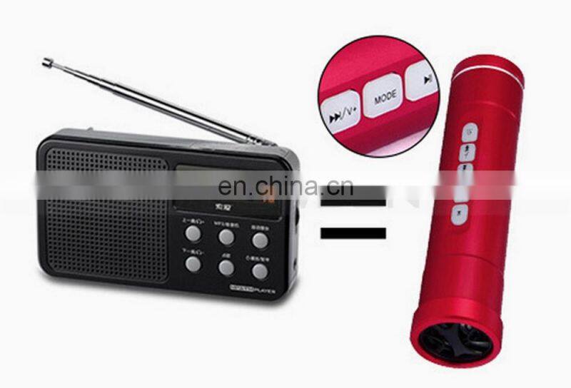 Multi Function Bike Flashlight Speaker Sports Music Torch TF Card MP3 Player