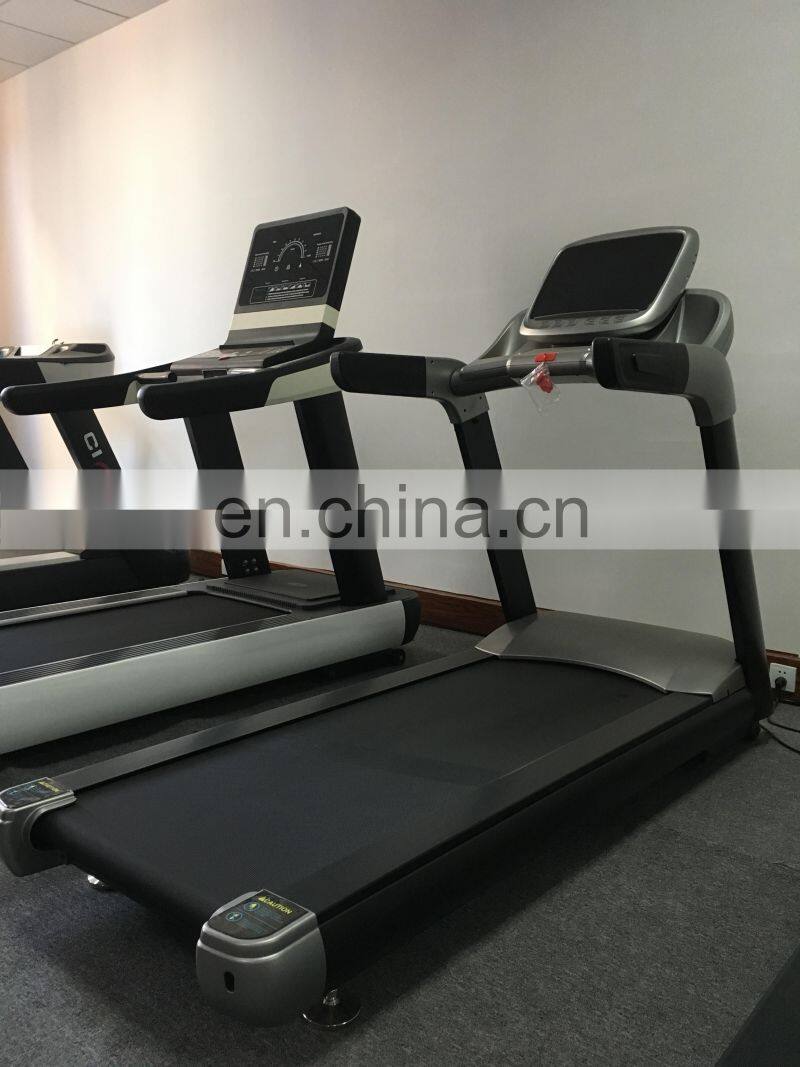 7.0HP gym treadmill outdoor treadmill big screen with wooden packages