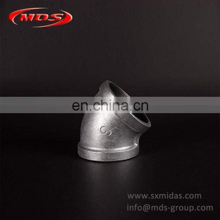 NPT,BS malleable iron pipe fitting elbows
