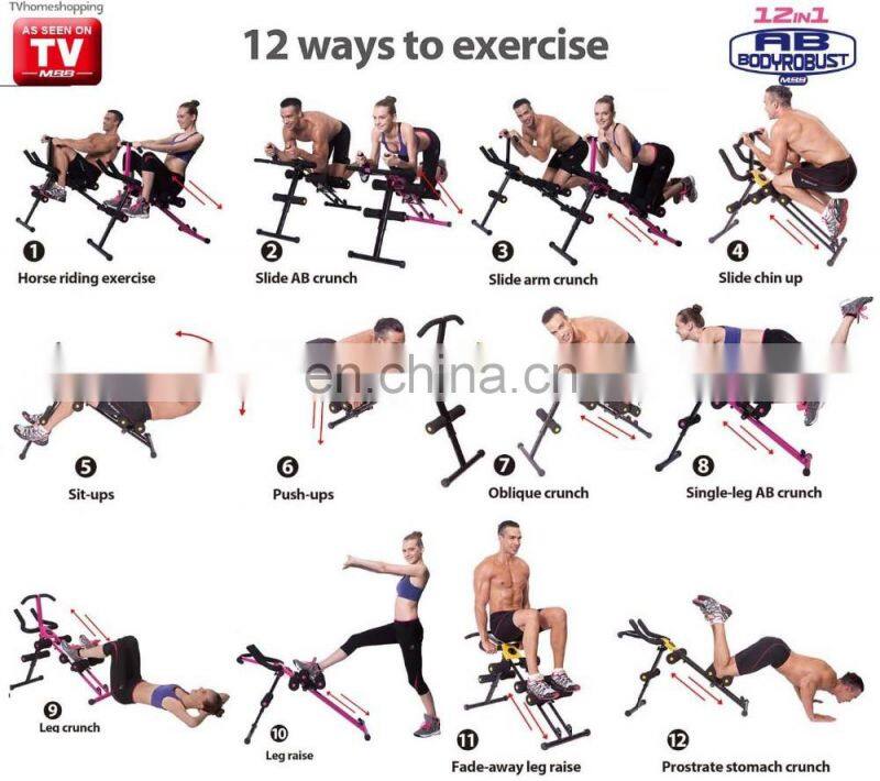 AS SEEN ON TV Eco Friendly 12 IN 1 AB BODYROBUST GYM EQUIPMENT