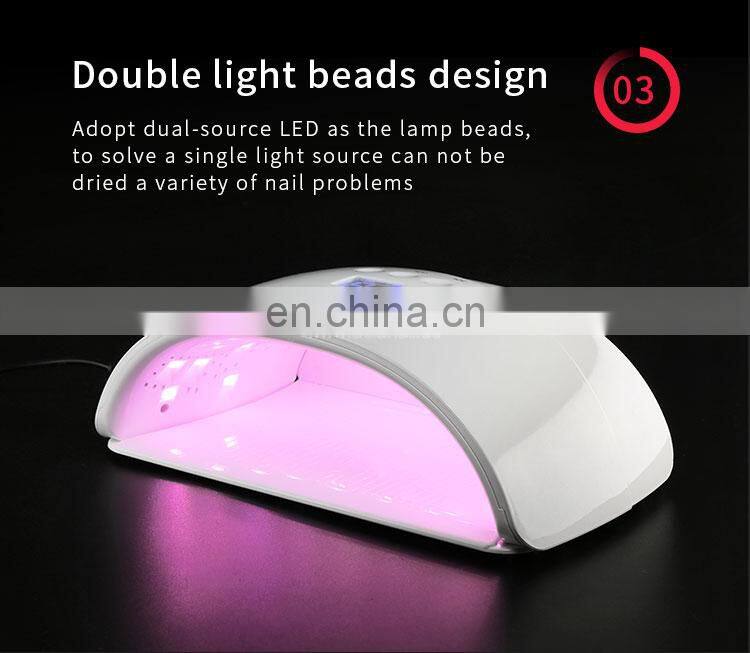 48w UV LED 48w PLUS new smart uv led nail Gel Dryer Nail Lamp