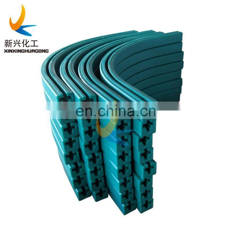 plastic UHMWPE chain guide profiles wear strips sliding guides