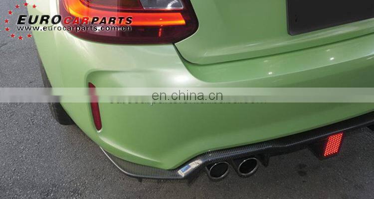 F87 M2 K-style diffuser fit for F87 2015-2019year K-style carbon fiber rear diffuser for M2