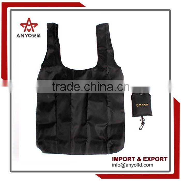 Logo imprinted available polyester foldable shopping bag