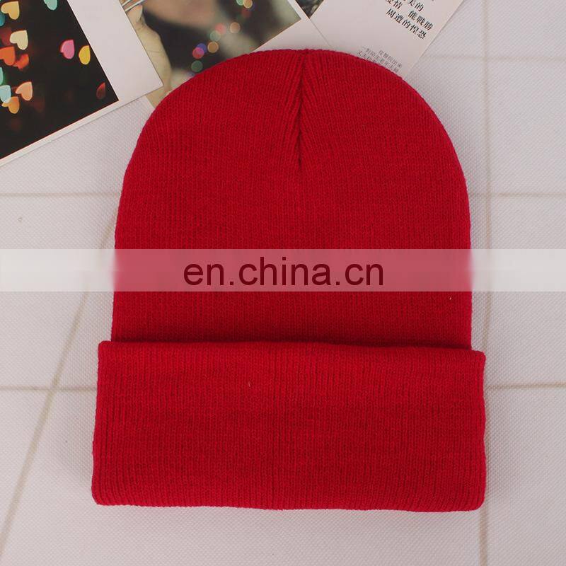 Fluorescent hat  acrylic wool hat men and women couples autumn and winter knitted can be customize