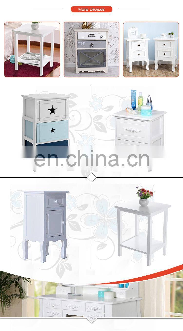 Hallway Storage Shelf MDF White Floating Wall Shelf with 2 Drawers