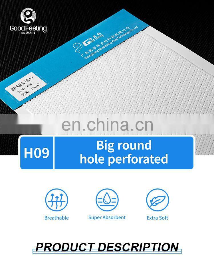 Supplier for Baby Diaper Topsheet Hot Air Through Non Woven Fabric China Nonwoven Filter Fabric Factory 100% ES Fiber Custom 24g