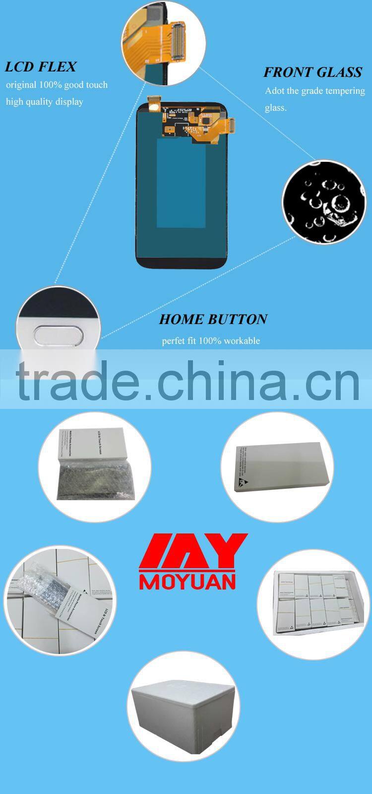 wholesale lowest price high quality LCD aasembly for samusng galaxy note 2 lcd touch screen assembly