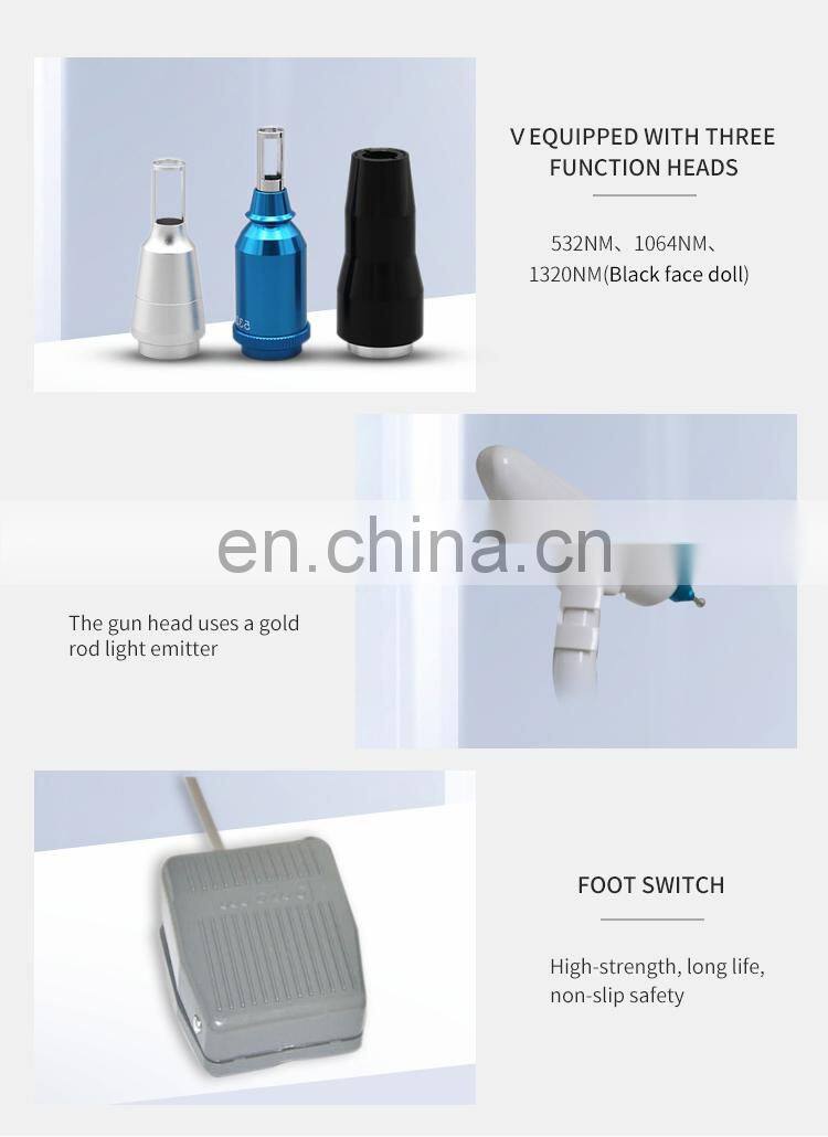 Factory ND Yag Laser Machine Professional Tattoo Removal Laser Instrument Eyebrow Pigment Removal Beauty Machine