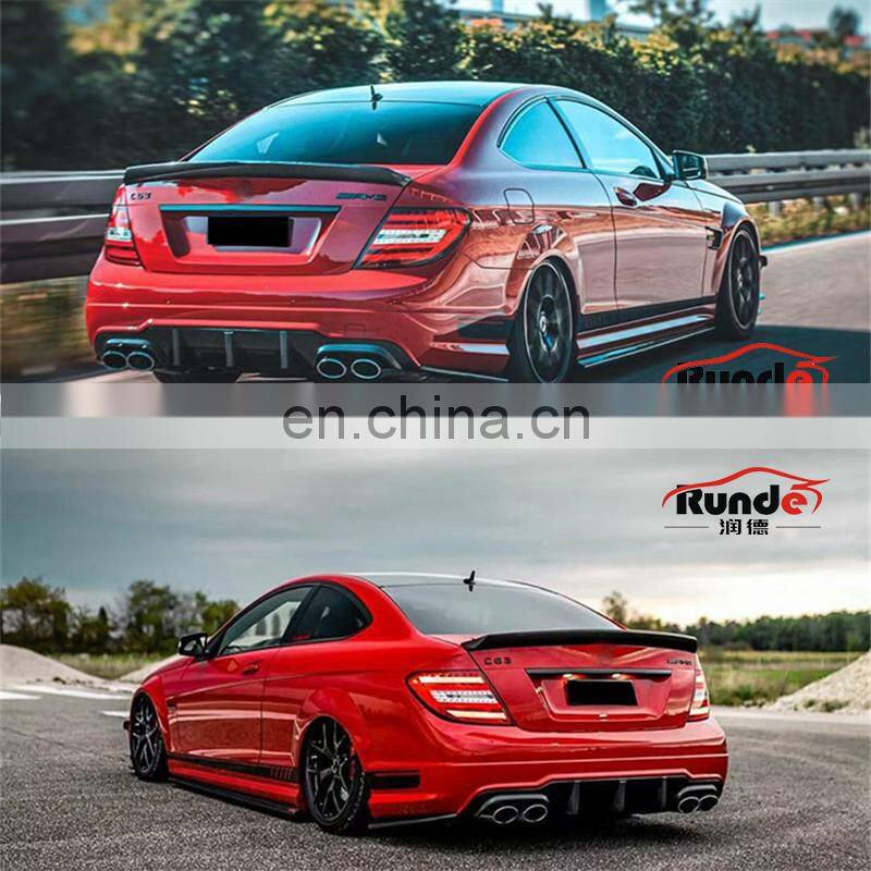Runde Brilliant Quality Car Modification Body Parts Rear Spoiler For Mercedes-Benz W204 C180 C260 C300 C36 rear spoiler