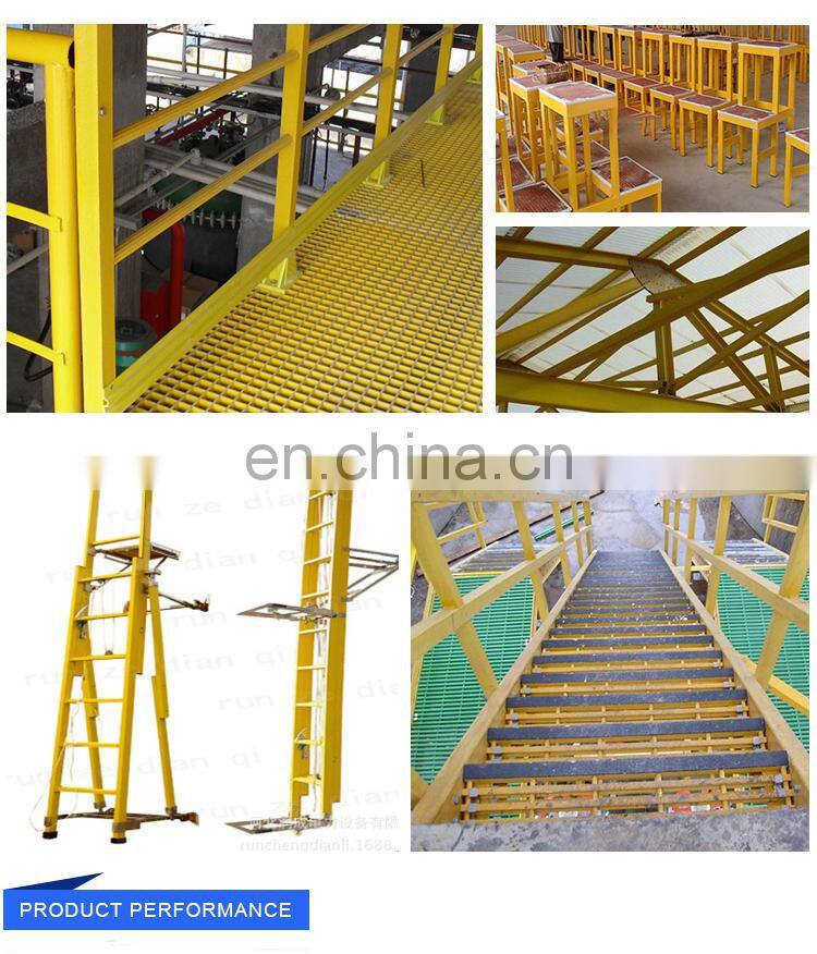 GRP FRP fiberglass pultruded  pultrusion profile square rectangular tube