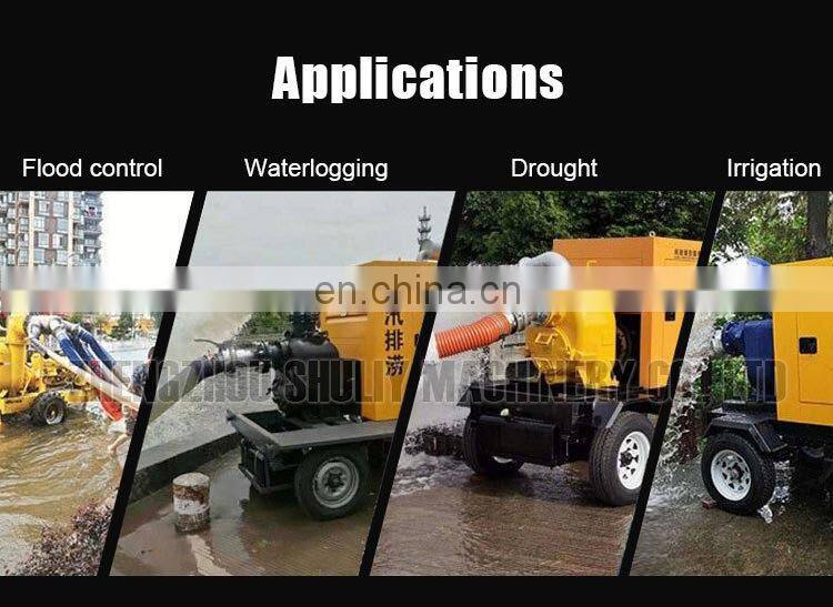 Portable Sewage Pump diesel water pump trailer for farm