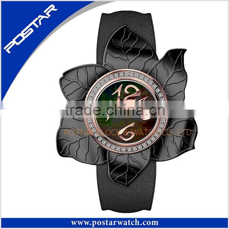 Fashion High Quality Brand Bright Genuine Leather Women Watch