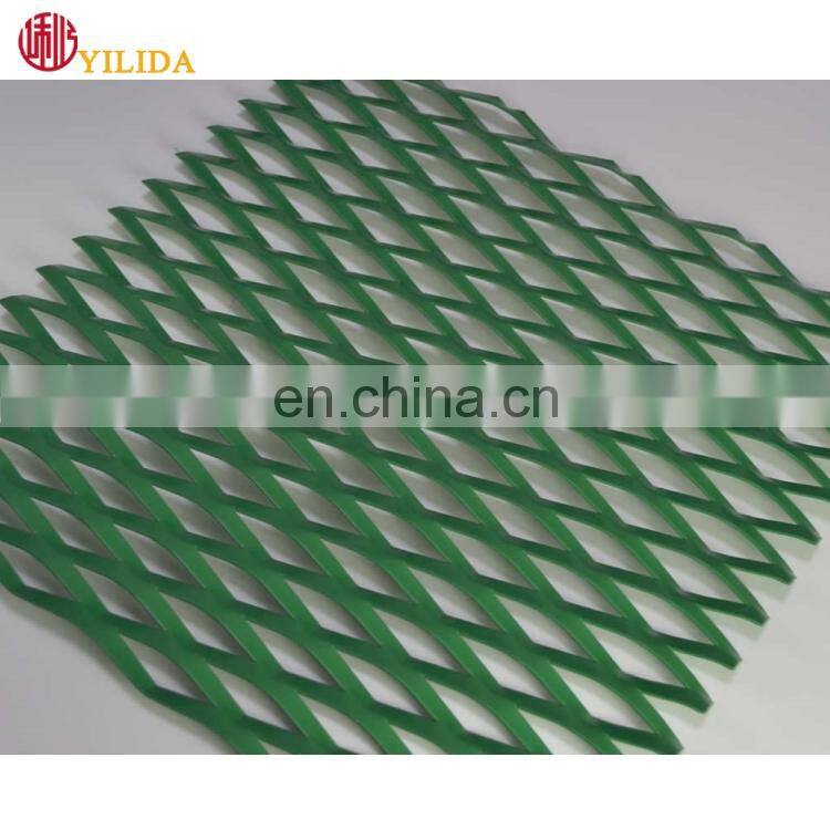 Decorative aluminum expanded metal mesh panels