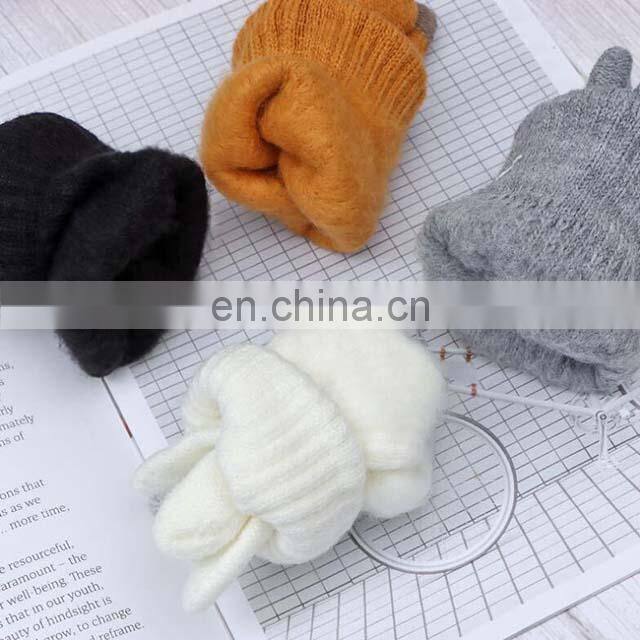 Wholesale Custom Acrylic Knitted Gloves Women Mnes Warm Knitted Winter Gloves For Outdoor