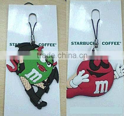 Soft PVC keychain, promotional keychain, 2D/ 3D custom key chain