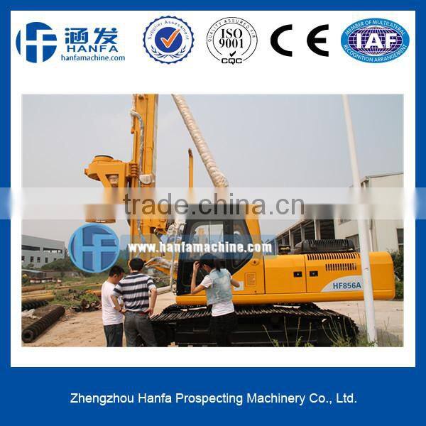 HF856A hydraulic rotary piling driver 38 tons large torque 80 KN.m engineer oversea service ok