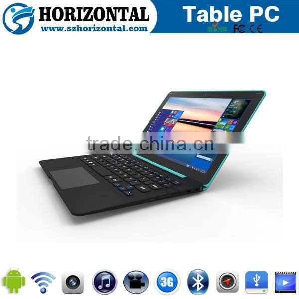 2016 Best Selling new hot 11.6'' android 4.4 and Win10 or Win8 dual boot tablet pc laptop