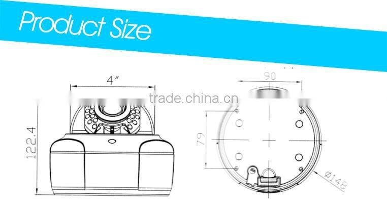 4.0MP H.265 HD IP Camera WDR H.265 Nigth Vision With Bracket Weather/Waterproof IP IR Dome Camera CCTV Camera