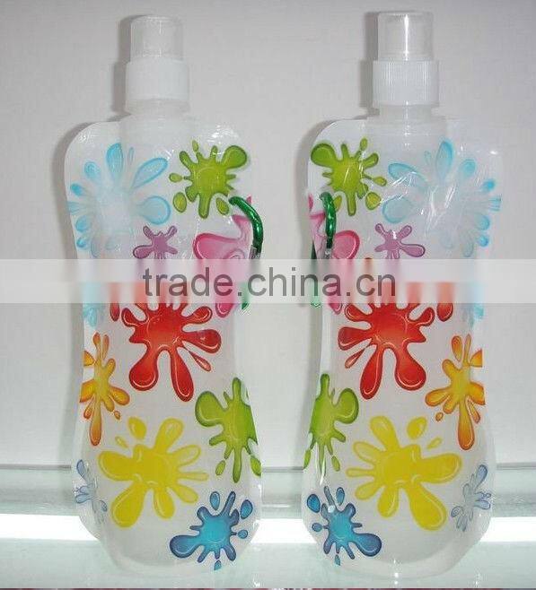 2015 kids foldable water bottle manufactured plastic water bottle with certification