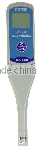 hotsale water quality checking digital hand held type conductivity testing meter SX650