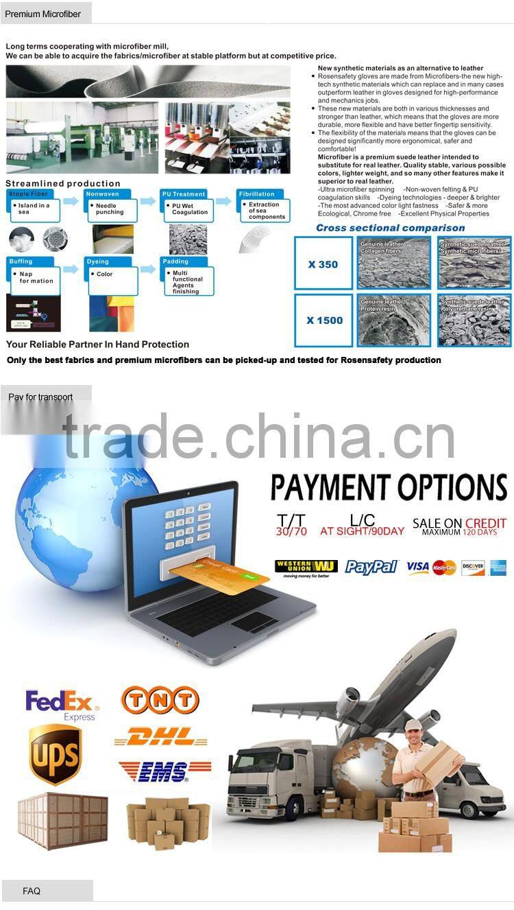 RS SAFETY Impact and Softtextile mechanic glove for touch screen