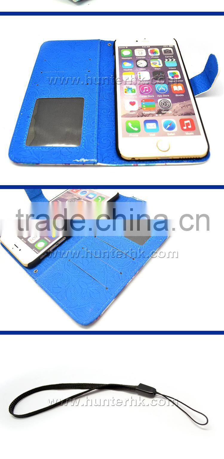 Printed For iphone6S Plus Flip Wallet Case