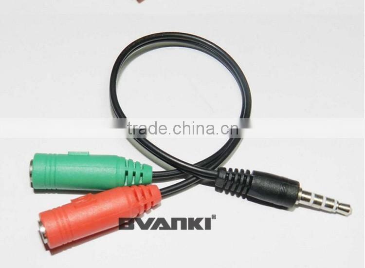 new products 2016 3.5mm jack 1male to 2 female car aux audio usb cable audio cable bulk buy from china free samples