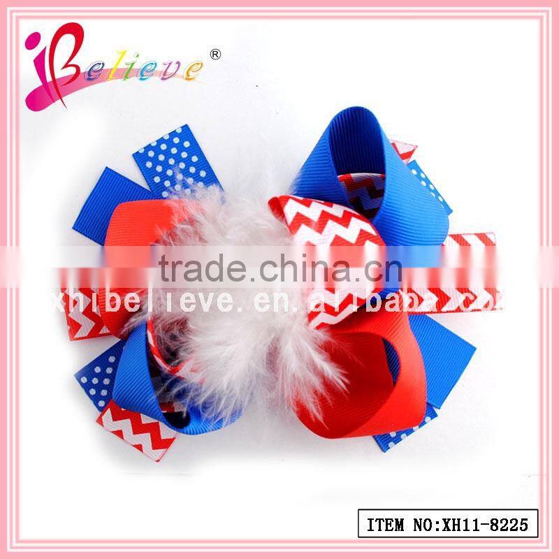 Wholesale boutique hairgrips handmade valentine day hair accessories