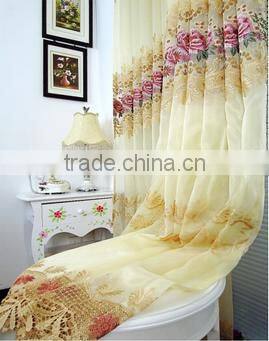 Hot sale embroidered curtain fabric for window living room curtain fabric