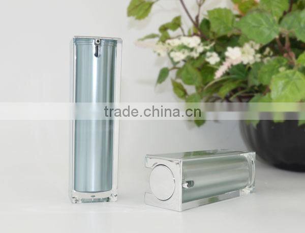 2015 Popular Luxury Acrylic Cosmetic Plastic Bottle with Pump Dispenser