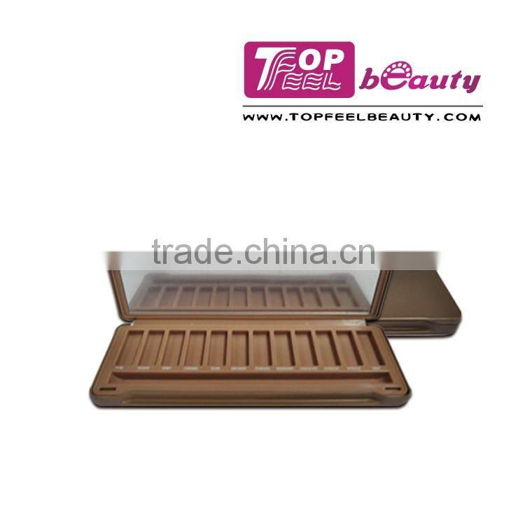 Wholesale! high quality 12 well makeup tin container
