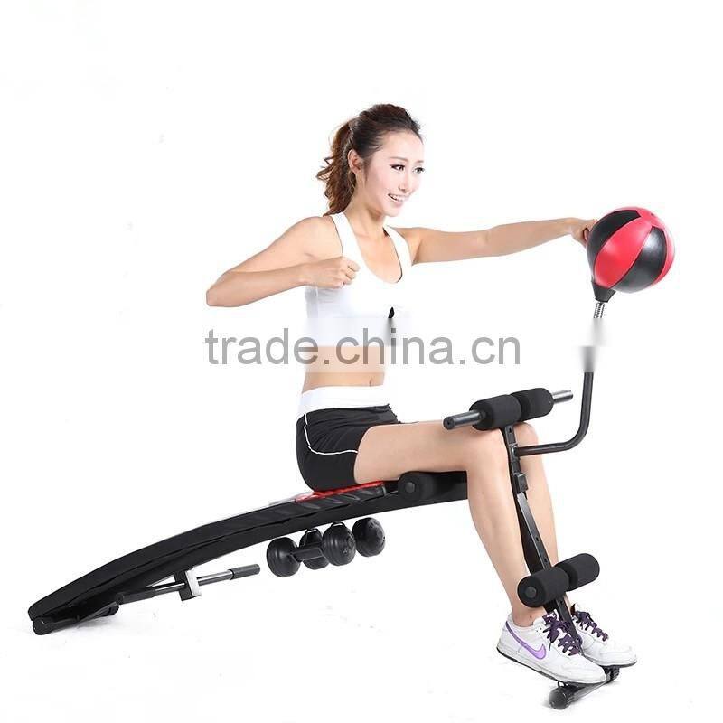 Best quality Sit up bench with speed ball with dummbell rack