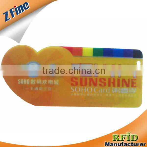 Color Offset Printing PVC Abnormity Plastic Card