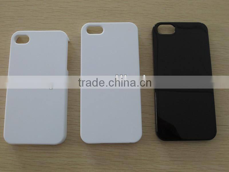 3D Blank clear Glossy or Matte sublimation cases for IPhone 4/4s/5/5s/5c, Custom cases with your own designs printing on them