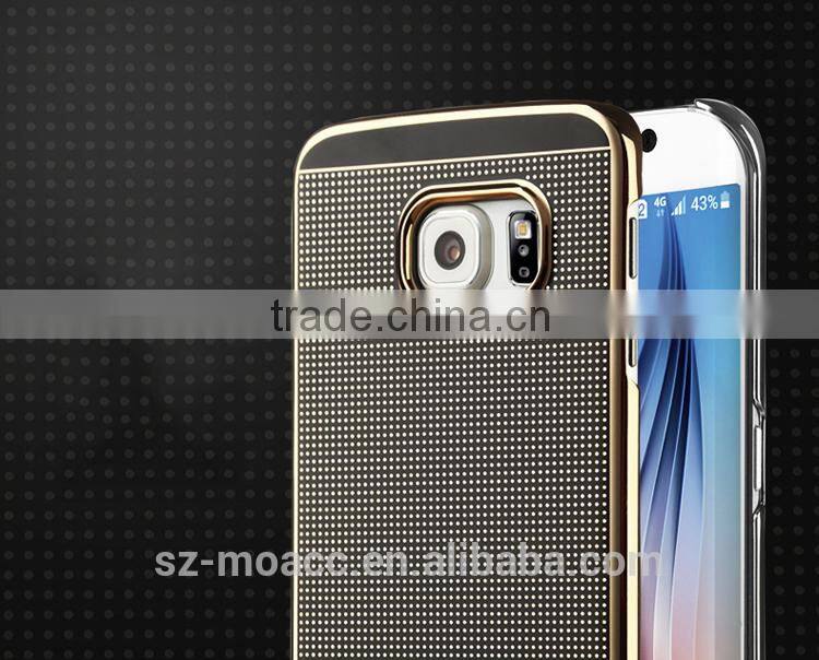 Fashion slim electroplating pc hard case for samsung galaxy s6