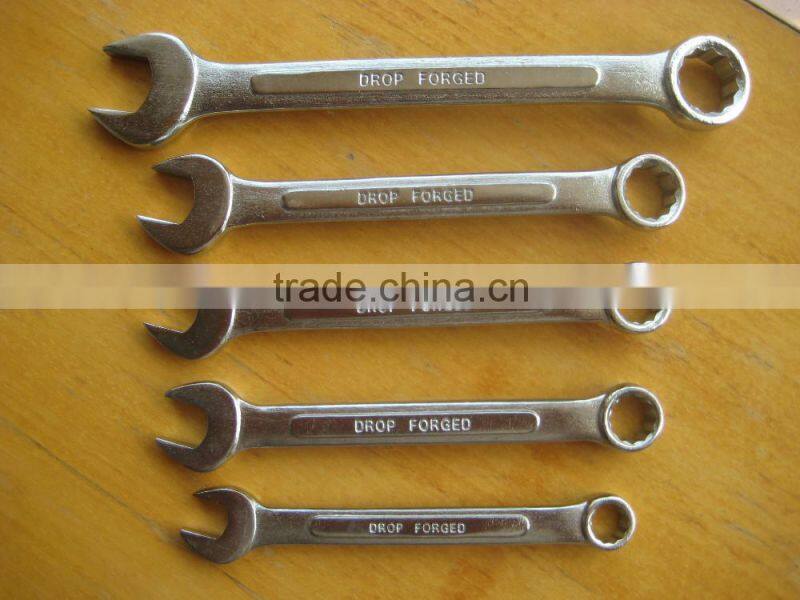6mm mirror polished combination spanner with Carbon steel