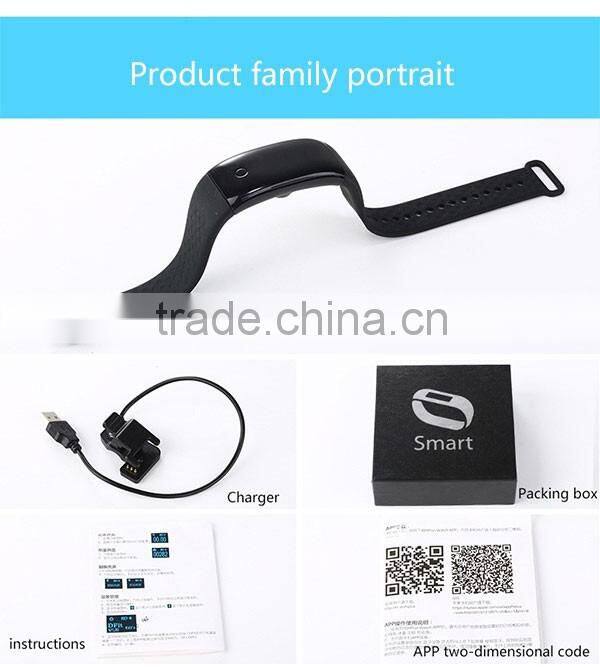 Blood Oxygen Monitor bluetooth 4.0 0.66" OLED display health wristband with pulse rate monitor