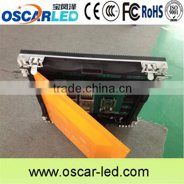 Mobile digital media trailer Easy installing Slim Frame xxx video paly die-casting rental led display