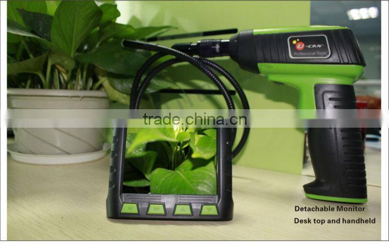 3.5 inch lcd monitor snake pipe borescope inspection camera 9.9mm