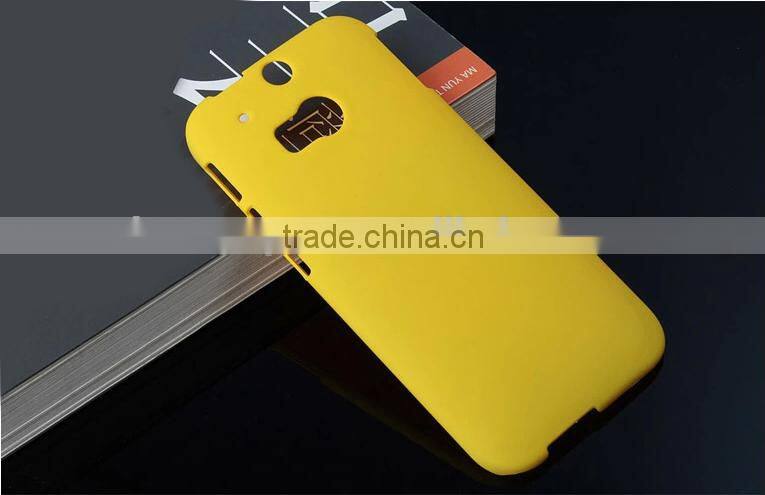 Hot selling 9 colors Frosted back cover case for HTC one M8