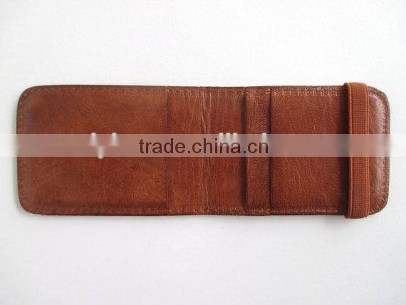 high quality mens name card holder business leather credit card case