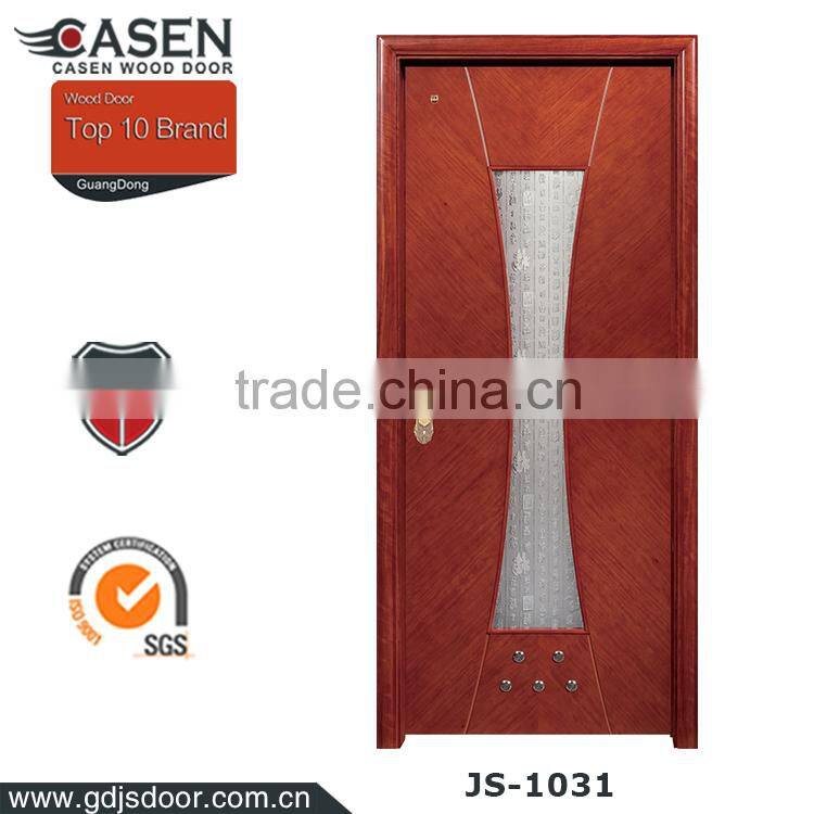 china supplier new fashion design interior frosted shatterproof glass bathroom door for home decoration