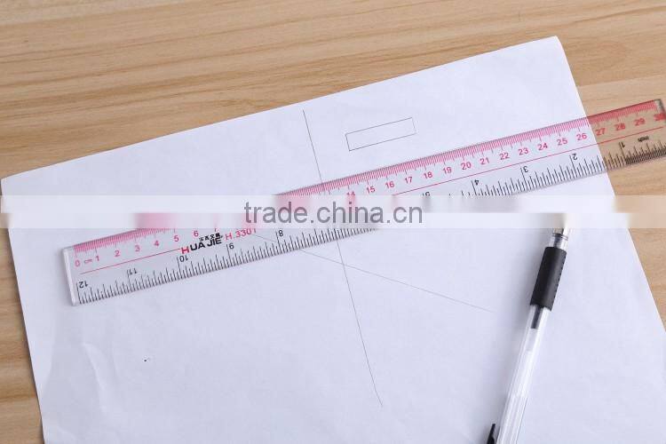 Customized Custom made PS ruler with 30cm scale