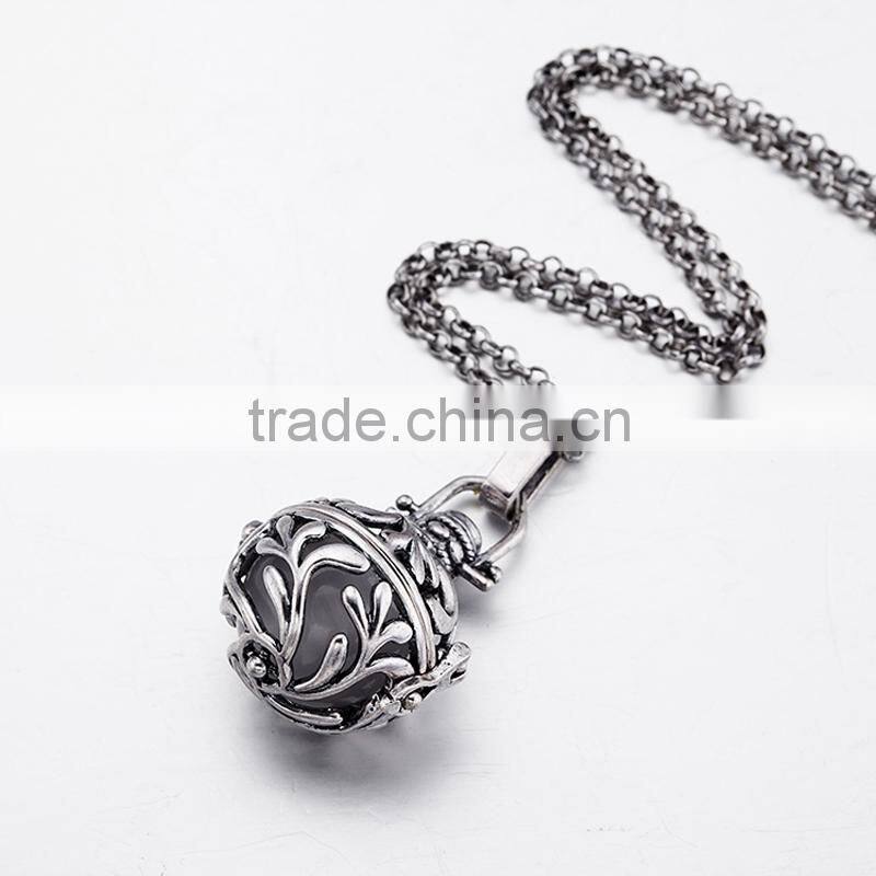 OEM Gold Filigree Cage Pregnancy Necklace