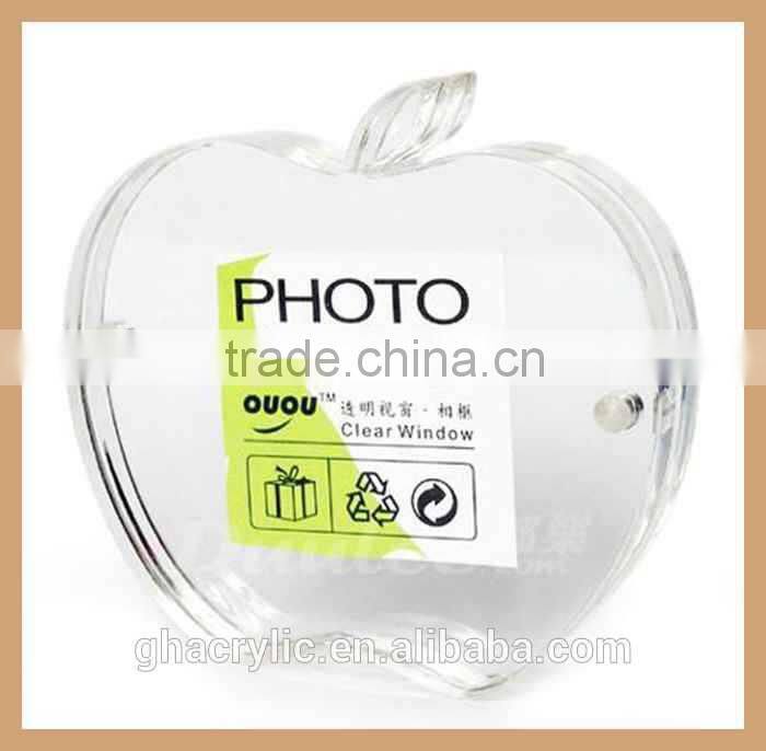 GH-P0004 factory outlet acrylic refrigerator magnet photo frame plexiglass picture frame