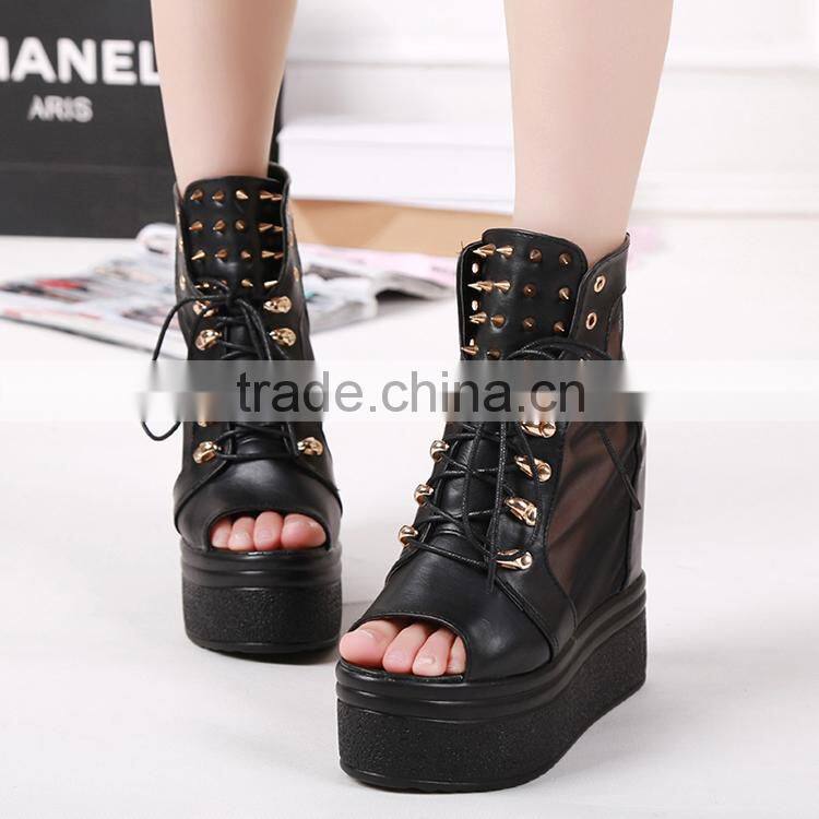 Pyramid two head contact split mental rivet