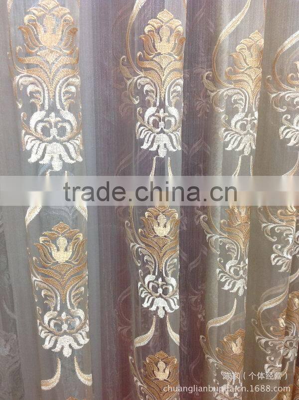 Best quality latest embroidered raw silk fabric